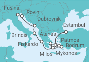Itinerario del Crucero Un viaje ampliado por costas doradas y tierras legendarias - Explora Journeys