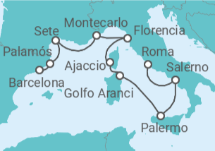 Itinerario del Crucero Cuentos de hadas a flote - Oceania Cruises