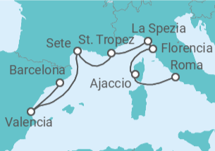 Itinerario del Crucero Rivieras relajantes - Oceania Cruises