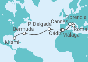 Itinerario del Crucero Paso al pasado - Oceania Cruises