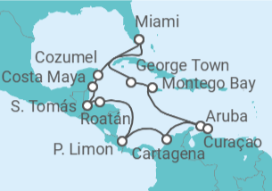 Itinerario del Crucero Tesoros de los Trópicos - Oceania Cruises