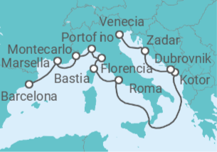 Itinerario del Crucero Desvío dálmata - Oceania Cruises