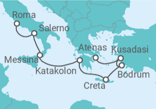 Itinerario del Crucero Exploración Jónica - Oceania Cruises