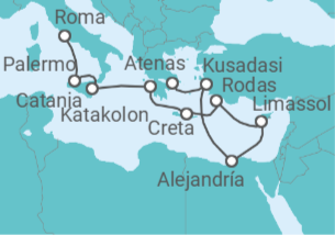 Itinerario del Crucero Puertos históricos - Oceania Cruises