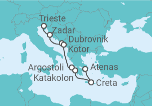 Itinerario del Crucero El Nirvana de Neptuno - Oceania Cruises