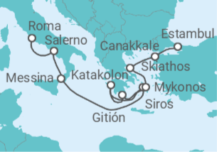 Itinerario del Crucero Misterios de la historia - Oceania Cruises