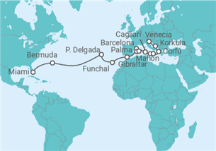 Itinerario del Crucero Primavera en Europa - Oceania Cruises