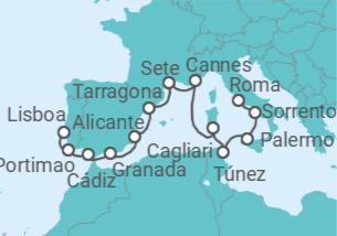 Itinerario del Crucero Tapiz cultural vibrante - Oceania Cruises