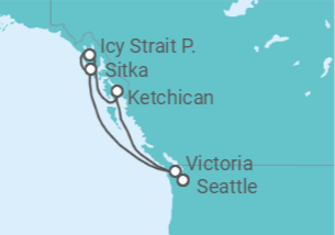 Itinerario del Crucero Alaska - Oceania Cruises