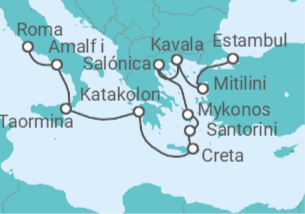Itinerario del Crucero Islas griegas icónicas - Oceania Cruises