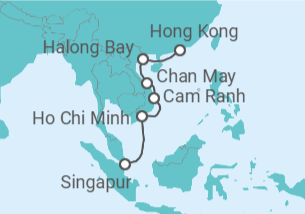 Itinerario del Crucero Imperios del Sol - Oceania Cruises