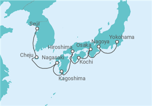 Itinerario del Crucero Japón - Oceania Cruises