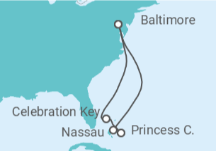 Itinerario del Crucero Bahamas - Carnival Cruise Line