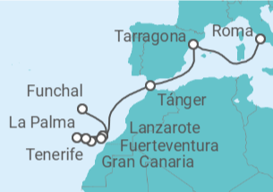 Itinerario del Crucero Islas Canarias y Marruecos - MSC Cruceros