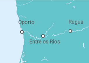 Itinerario del Crucero Duero Exprés - Crucemundo