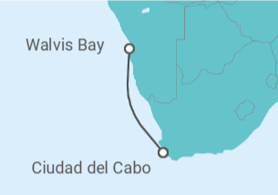 Itinerario del Crucero Namibia - MSC Cruceros