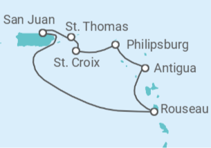 Itinerario del Crucero Caribe Sur - Royal Caribbean