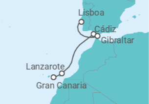 Itinerario del Crucero Islas Canarias - Silversea