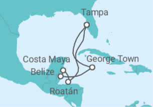 Itinerario del Crucero Caribe Occidental - Royal Caribbean