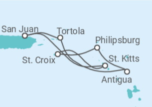 Itinerario del Crucero Caribe Sur - Royal Caribbean