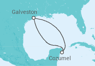 Itinerario del Crucero México - Carnival Cruise Line