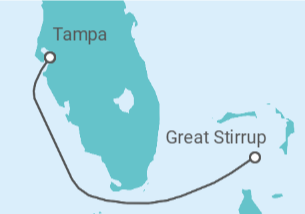 Itinerario del Crucero Bahamas: Great Stirrup Cay  - NCL Norwegian Cruise Line