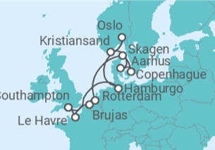 Itinerario del Crucero Capitales Europeas del Oktoberfest - Princess Cruises