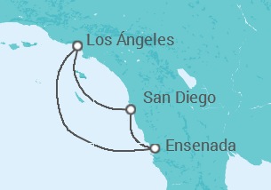 Itinerario del Crucero Estados Unidos (EE.UU.), México - Princess Cruises
