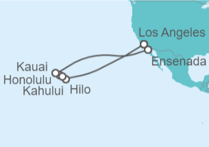 Itinerario del Crucero Islas Hawaianas - Princess Cruises