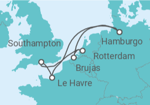 Itinerario del Crucero Navidad en el norte de Europa - MSC Cruceros