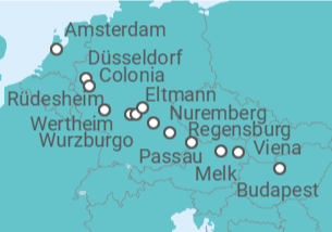 Itinerario del Crucero La magnífica Europa - AmaWaterways