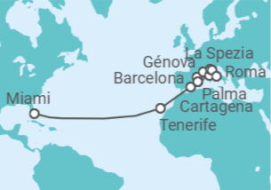 Itinerario del Crucero Gran Aventura Mediterránea - Princess Cruises