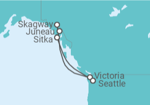 Itinerario del Crucero Aventura por Alaska - Royal Caribbean