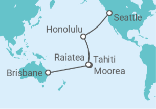 Itinerario del Crucero Transpacífico - Royal Caribbean