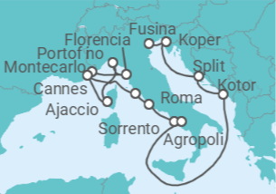 Itinerario del Crucero Explorando la Riviera francesa - Silversea