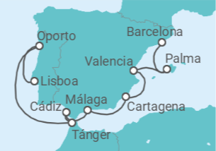 Itinerario del Crucero Mercados de especias marroquíes - Silversea