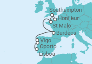Itinerario del Crucero Regiones vinícolas de Europa - Silversea