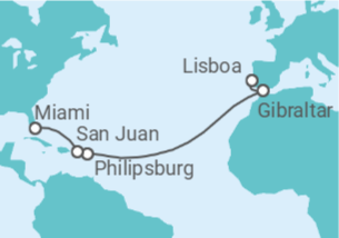 Itinerario del Crucero Portugal, España - Silversea