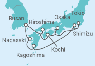 Itinerario del Crucero Japón, Corea Del Sur - Silversea