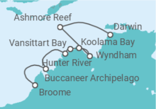 Itinerario del Crucero Australia - Silversea