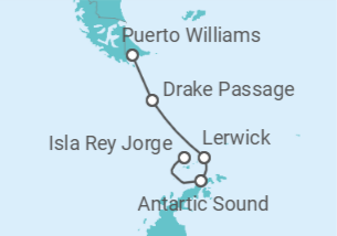 Itinerario del Crucero Chile - Silversea