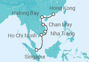 Itinerario del Crucero Tailandia, Vietnam - Silversea