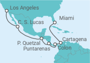 Itinerario del Crucero Canal de Panamá y Maravillas del Pacífico - Virgin Voyages