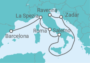 Itinerario del Crucero Italia y Croacia - Royal Caribbean