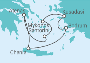 Itinerario del Crucero Islas Griegas y Turquía - Royal Caribbean