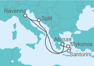 Itinerario del Crucero Islas Griegas - Royal Caribbean