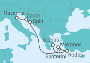 Itinerario del Crucero Grecia, Croacia - Royal Caribbean