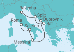 Itinerario del Crucero Croacia, Italia - Royal Caribbean