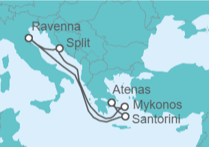 Itinerario del Crucero Islas Griegas - Royal Caribbean