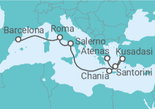 Itinerario del Crucero Lo mejor de Grecia y Italia - Royal Caribbean